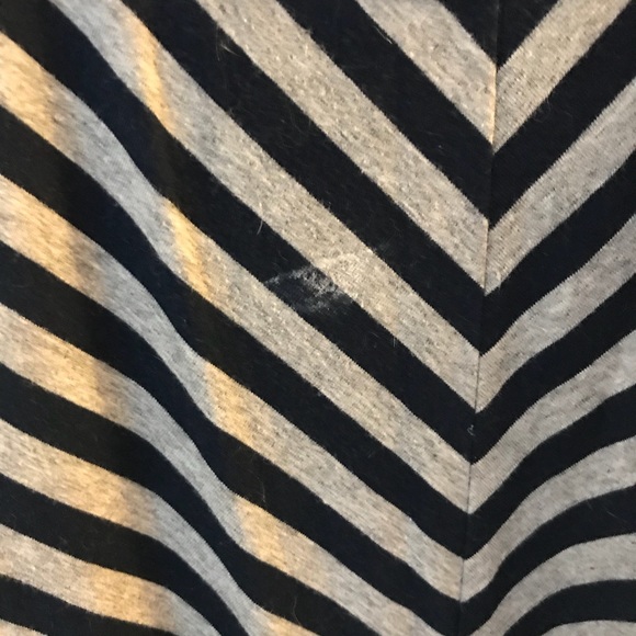 Small gray navy striped Market and spruce dress - Picture 3 of 4